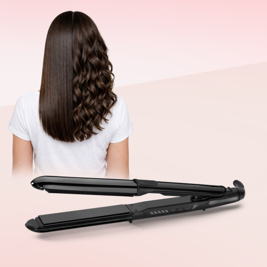 Placa de păr 2 in 1 Straight & Curl Titanium